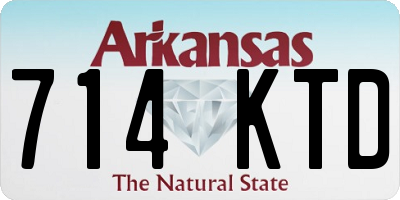 AR license plate 714KTD