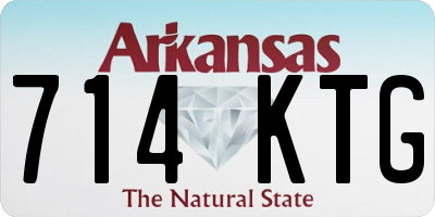 AR license plate 714KTG