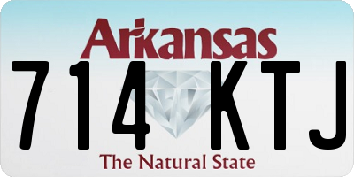 AR license plate 714KTJ