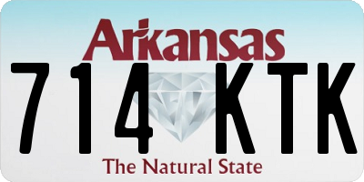 AR license plate 714KTK