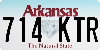 AR license plate 714KTR