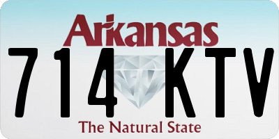 AR license plate 714KTV