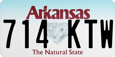 AR license plate 714KTW