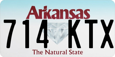 AR license plate 714KTX