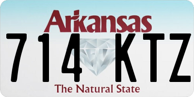 AR license plate 714KTZ
