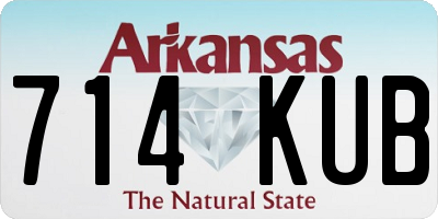 AR license plate 714KUB