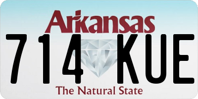 AR license plate 714KUE