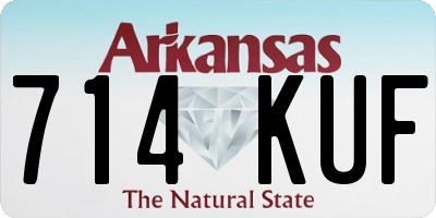 AR license plate 714KUF