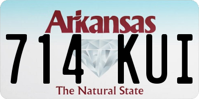 AR license plate 714KUI