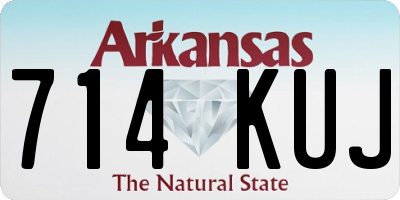 AR license plate 714KUJ