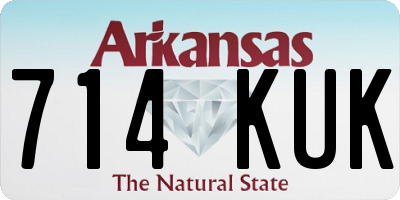 AR license plate 714KUK