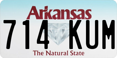 AR license plate 714KUM