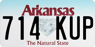 AR license plate 714KUP