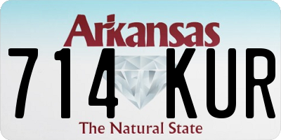 AR license plate 714KUR