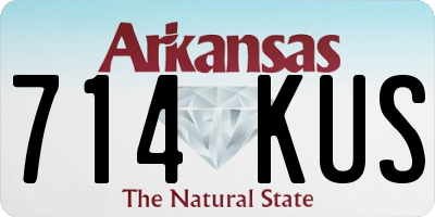 AR license plate 714KUS