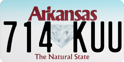 AR license plate 714KUU