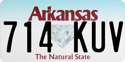 AR license plate 714KUV