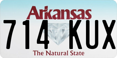 AR license plate 714KUX