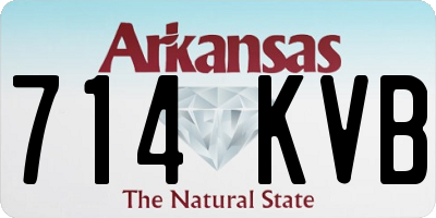 AR license plate 714KVB