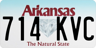 AR license plate 714KVC