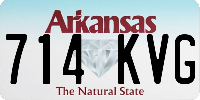 AR license plate 714KVG