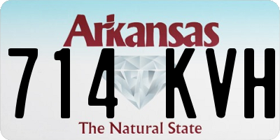 AR license plate 714KVH