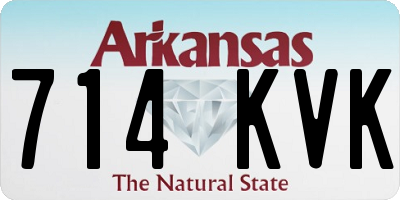 AR license plate 714KVK
