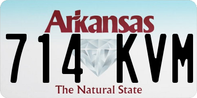 AR license plate 714KVM