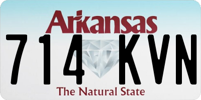 AR license plate 714KVN