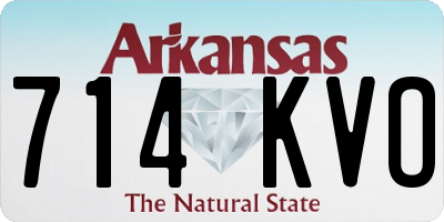 AR license plate 714KVO