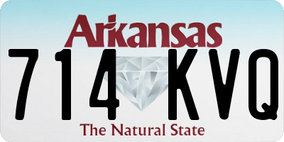 AR license plate 714KVQ