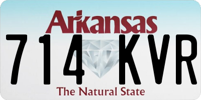 AR license plate 714KVR