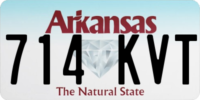 AR license plate 714KVT