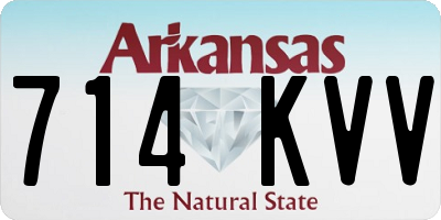 AR license plate 714KVV