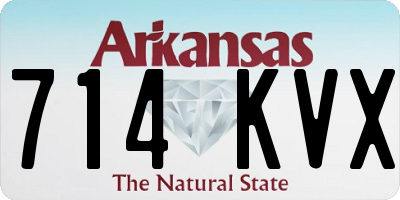AR license plate 714KVX