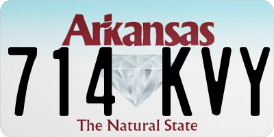 AR license plate 714KVY