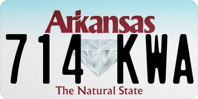 AR license plate 714KWA