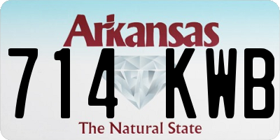 AR license plate 714KWB