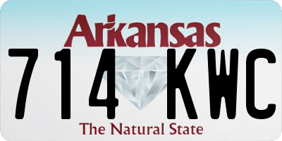 AR license plate 714KWC