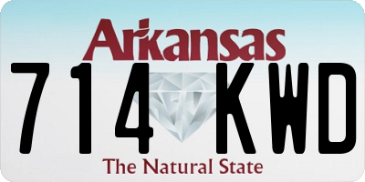 AR license plate 714KWD