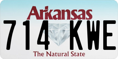 AR license plate 714KWE