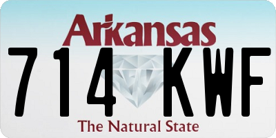 AR license plate 714KWF
