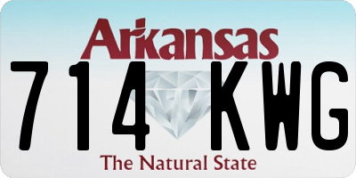 AR license plate 714KWG