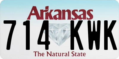 AR license plate 714KWK