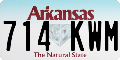 AR license plate 714KWM