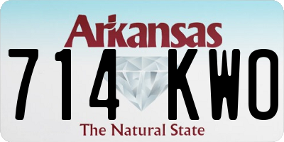AR license plate 714KWO