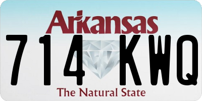 AR license plate 714KWQ