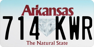 AR license plate 714KWR