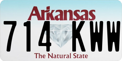AR license plate 714KWW