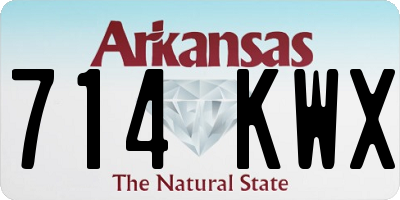 AR license plate 714KWX